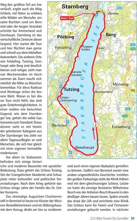 Nährwerte und Zutaten Die 22 schönsten E-Bike-Touren für Geniesser im Alpenvorland, Österreich, Südtirol, Venetien und (Deutsch, BVA BikeMedia GmbH, 2025)