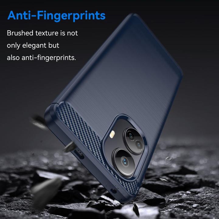 Produktbild König Design Hülle Handy Schutz für Google Motorola Samsung Xiaomi Case Cover Carbon Optik (Realme 10 Pro+)