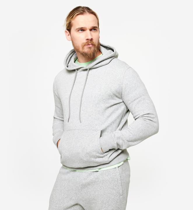 Actual product image Domyos Men's warm cotton sweatshirt - grey (3XL)