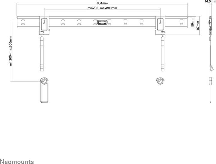 Immagine prodotto Neomounts Plasma W880 (Muro, 75")