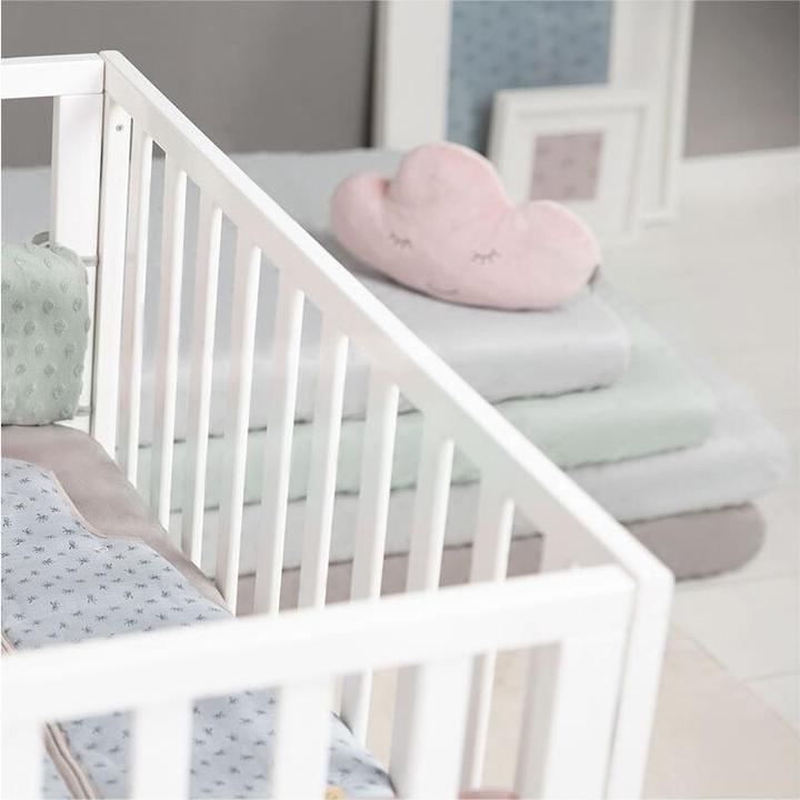 Produktbild Roba Spannbettlaken Jersey, 45 x 90 cm und 40 x 90 cm Lil Planet frosty green (45 x 90 cm)