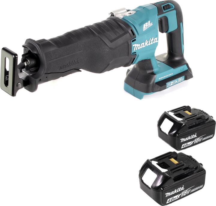 Produktbild Makita DJR 360 M Akku Reciprosäge 36V ( 2x18V ) Brushless Säbelsäge + 2x 4,0 Ah Akku - ohne