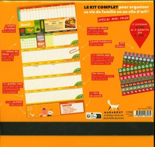 Produktbild Mini calendrier familial mensuel : septembre 2024, décembre 2025 (Harter Einband, Französisch)