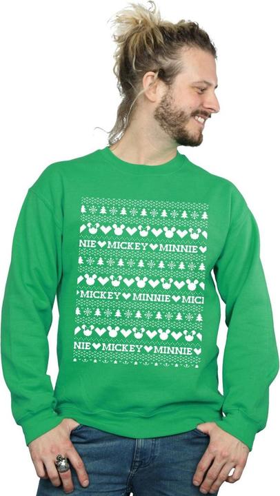 Image du produit Disney - Sweat MICKEY AND MINNIE CHRISTMAS FAIR ISLE - Homme (L)