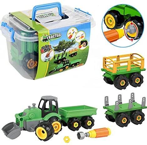 Produktbild Toi-Toys Traktor mit Anhänger in Aufbewahrungsbox