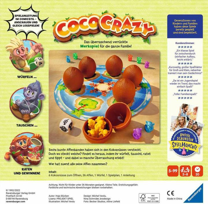 Produktbild Ravensburger Coco Crazy (Deutsch)