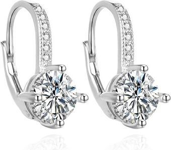 Produktbild Agato Silver dangle earrings with zircons AGUC3276