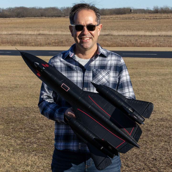 Immagine prodotto E-Flite SR-71 Blackbird Twin 40mm EDF BNF Basic con AS3X e SAFE Select (Jet)