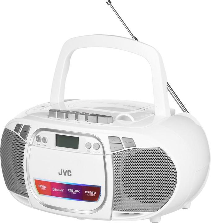 Image du produit JVC RC-E451W Lecteur CD Lecteur CD portable Blanc (VHF, Bluetooth)