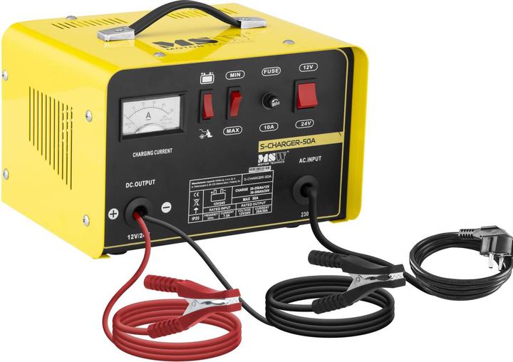 Immagine prodotto MSW Autobatterie Ladegerät 12V Kfz Pkw Ladegerät Batterie Starthilfe 12 24 V 20 30 A (12V, 24V, 30 A)