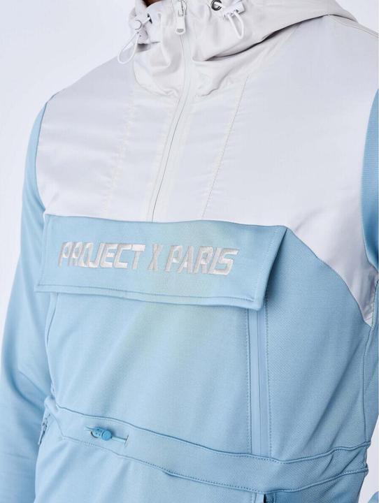 Produktbild Project X Paris zweifarbiges kapuzensweatshirt i windbreaker-stil (M)