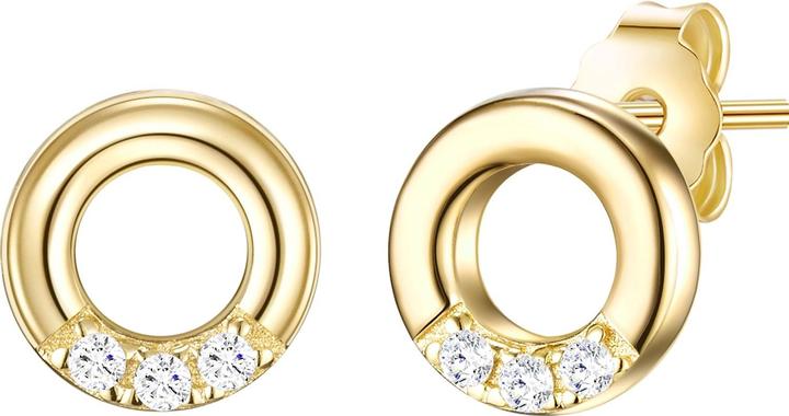 Glanzstücke München Damen Sterling Silber Zirkonia gelbgold - 23730 (Sterling Silber)
