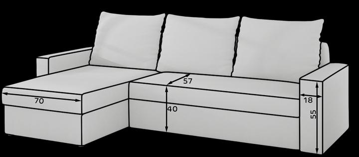 Actual product image ELTAP Livio (3-seater, Sofa bed, Corner sofa)