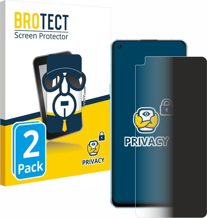 Produktbild BROTECT Sichtschutzfolie Anti-Spy Privacy Folie Blaulicht-Schutz (2 Stück, Oppo Reno 6 5G)