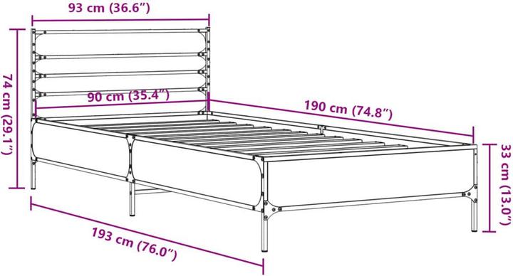 Produktbild VidaXL Katie (90 x 190 cm)