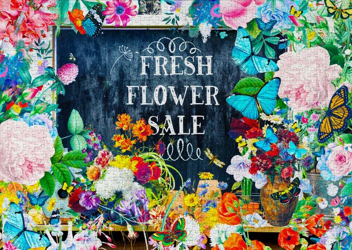 Produktbild Enjoy Puzzle Puzzle 1000 Teile - Blumenverkauf (1000 Teile)