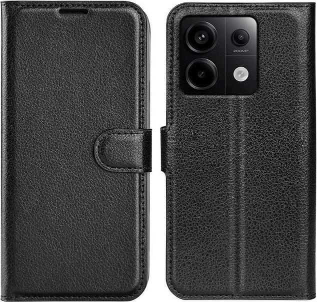 Actual product image MU Classic Litchi Leather Bookcover Series (Xiaomi Redmi Note 13 Pro 5G)