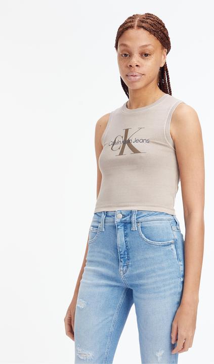 Calvin Klein Jeans Mineral Dye Rib Tank Top (S)