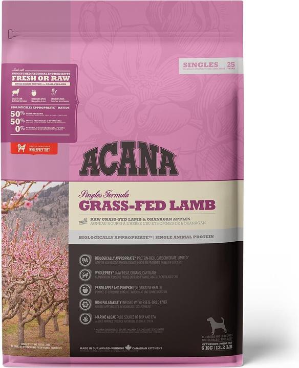 Actual product image Acana Singles Grass-Fed Lamb (Adult, 1 pcs., 6000 g)