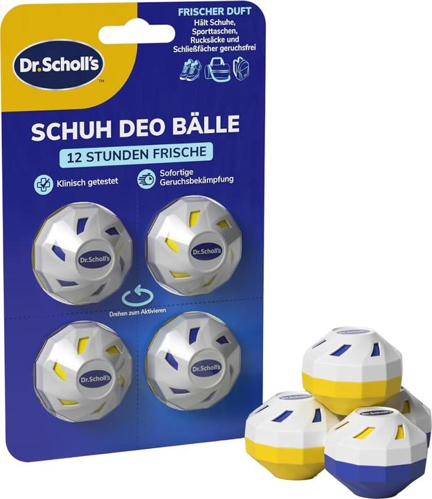 Produktbild Scholl OdorX Sneaker Balls 4 Stück (Fussdeodorant & -puder)