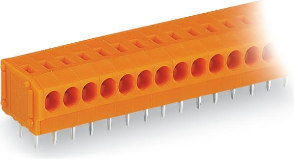 Image du produit Wago 235-105/330-000 Bornier 1 fil pour circuit imprimé 0,5-1,5 mm² orange