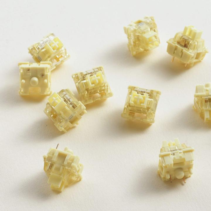 Actual product image Akko V3 Pro Cream Yellow