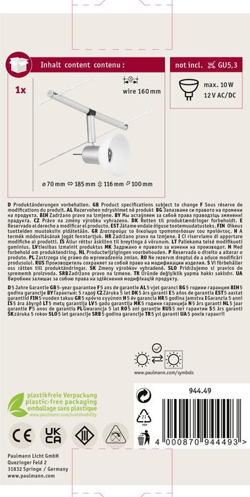 Immagine prodotto Paulmann Sistema di fili Sheela
