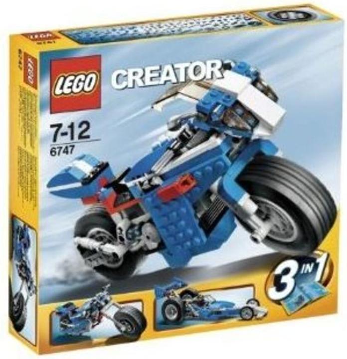 Produktbild LEGO Blaue Rennmaschine (6747, LEGO Creator 3-in-1)