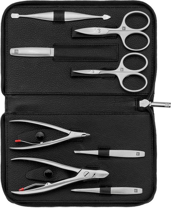 Immagine prodotto No Name Set da viaggio Zwilling Twinox - Custodia in pelle nera da 8 pezzi - Nero