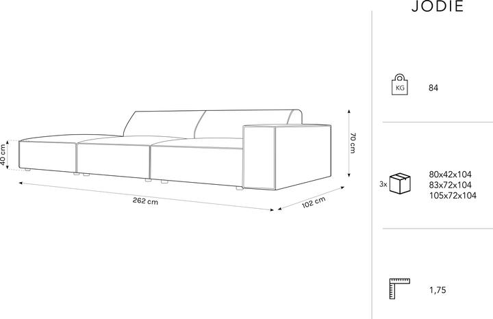 Actual product image Micadoni Jodie (2 person sofa, 3-seater, 4-seater)