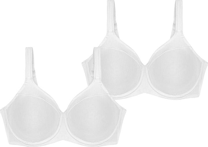 Immagine prodotto Triumph Reggiseno moderno Soft+Cotton con ferretto (95 F, Confezione da 2)