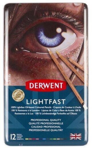 Produktbild Derwent Lightfast Buntstifte (Mehrfarbig, 12 x)