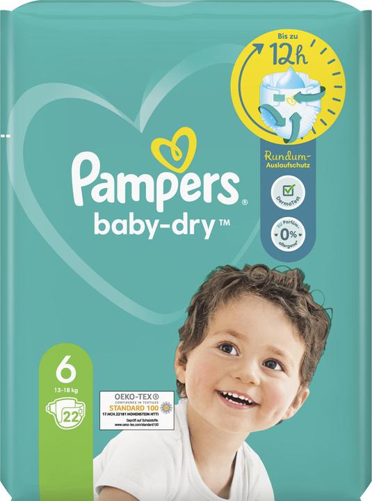 Image du produit Pampers Baby-Dry (Taille 6, Pack, 22 pièce(s))