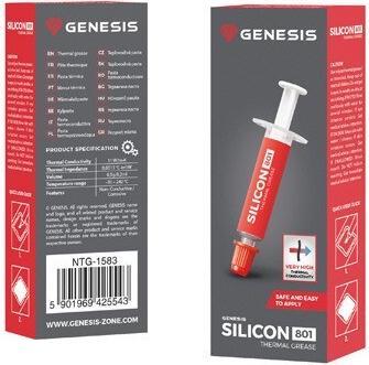 Image du produit Genesis Pâte conductrice de chaleur en silicone /m-K (11 W/m K, 0.50 g)