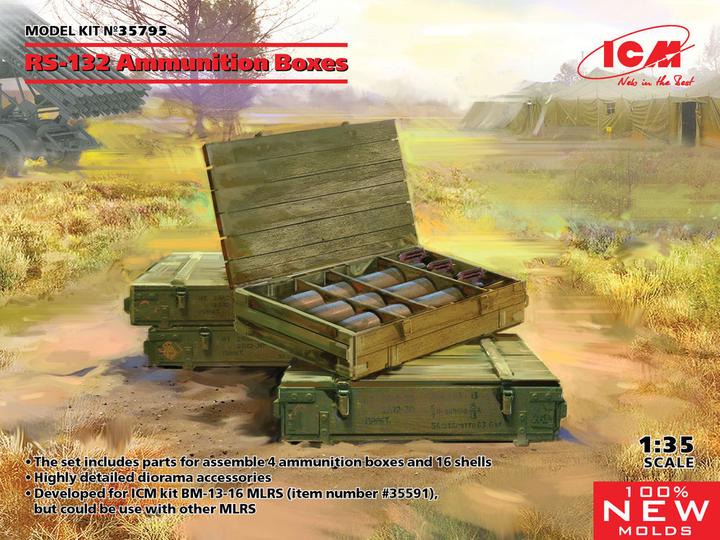 Image du produit ICM RS-132 Ammunition Boxes (100% new molds)