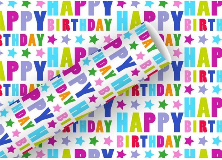 Braun + Company Happy Birthday (Geschenkpapier, 1 x)