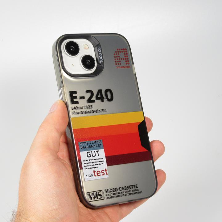Image du produit PhoneLook Coque Gel silicone vintage video cassette E-240 (Apple iPhone 15)