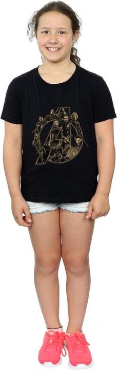 Actual product image Girls Avengers Infinity War Logo Cotton T-Shirt (140, 146)