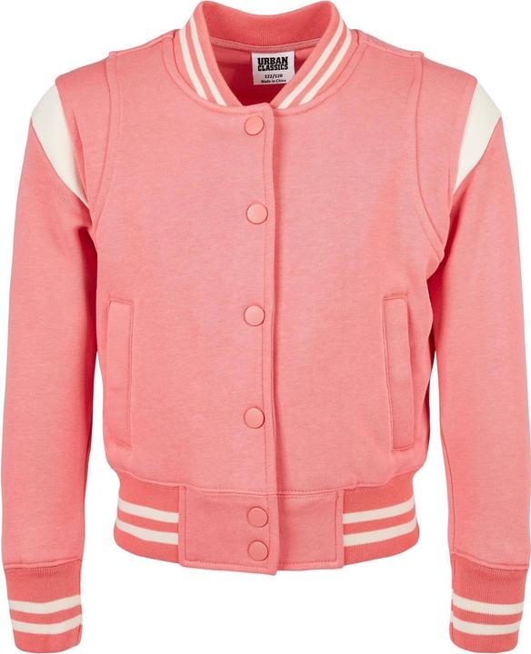 Urban Classics Girls Inset College Sweat Jacket (110, 116)