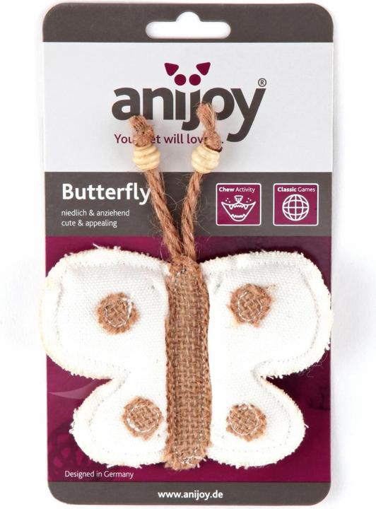 Actual product image Anijoy Cat toy Butterfly (Plush toy cat)