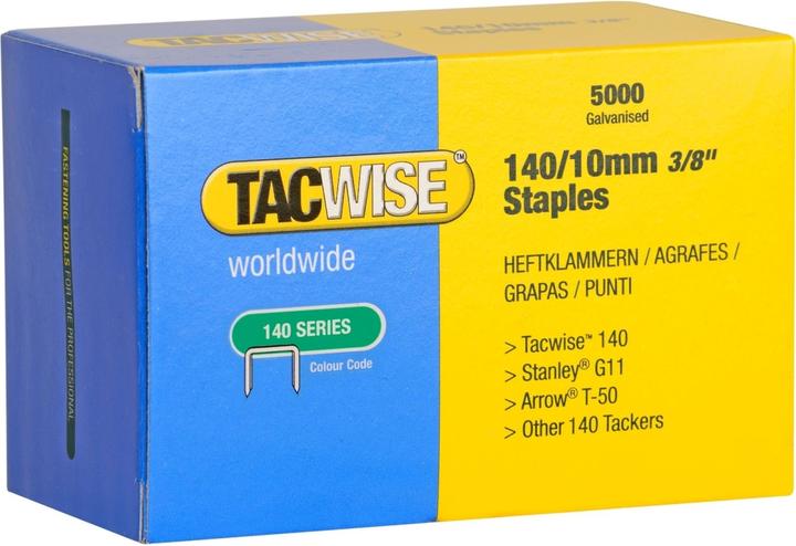 Tacwise Graffe 140/10 mm, zincate, 5.000 pezzi. (1 x)