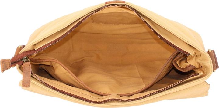 Produktbild Dermata Aktenmappemit Überschlag aus Canvas/Leder