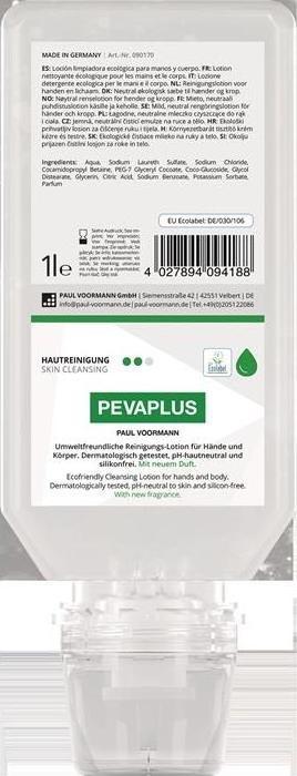 Paul Voorman Handreinigung Pevaplus 1 l silikonfrei, pH-Hautneutral Softflasche PAUL VOORMANN (Flüssigseife, 1000 ml)