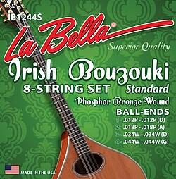 Produktbild La Bella IB1244S Irish Bouzouki Std (8 x)