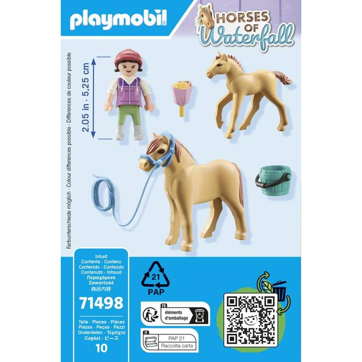 Actual product image Playmobil Child with pony and foal (71498, Playmobil Horses of Waterfall)
