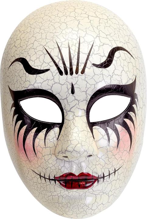 Actual product image Widmann Commedia Dell'Arte Mask Cracked Face