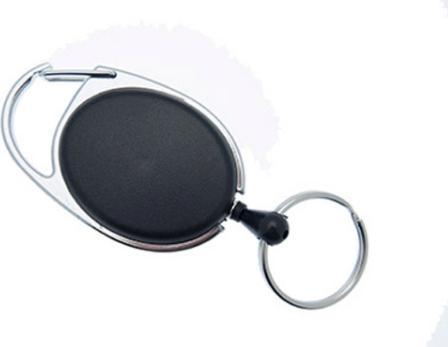 Antalis Yo-Yo nøglesnor NN sort m/krog og wire 10stk/pak - (10 stk.)