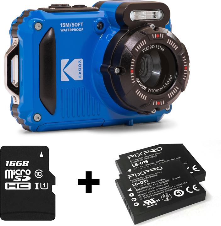 Kodak WPZ2 (4.9 - 19.6 mm, 16.35 Mpx, 1/2,3'')