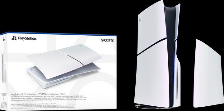 Image du produit Sony Couverture PlayStation 5 (Slim) - Chroma Pearl (Playstation Classic)