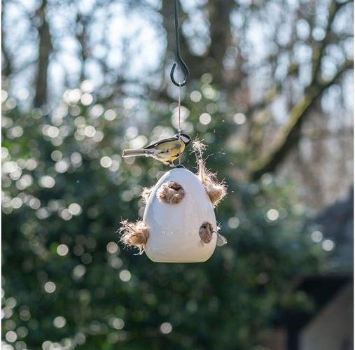 Actual product image CJ Wildlife Nesting Material Holder Fiesta White